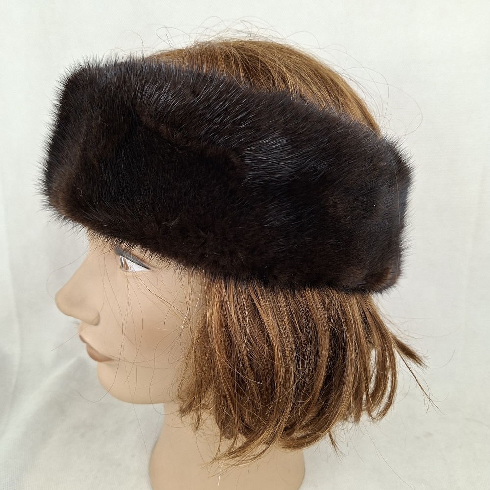 Elegant Brown Fur Headband